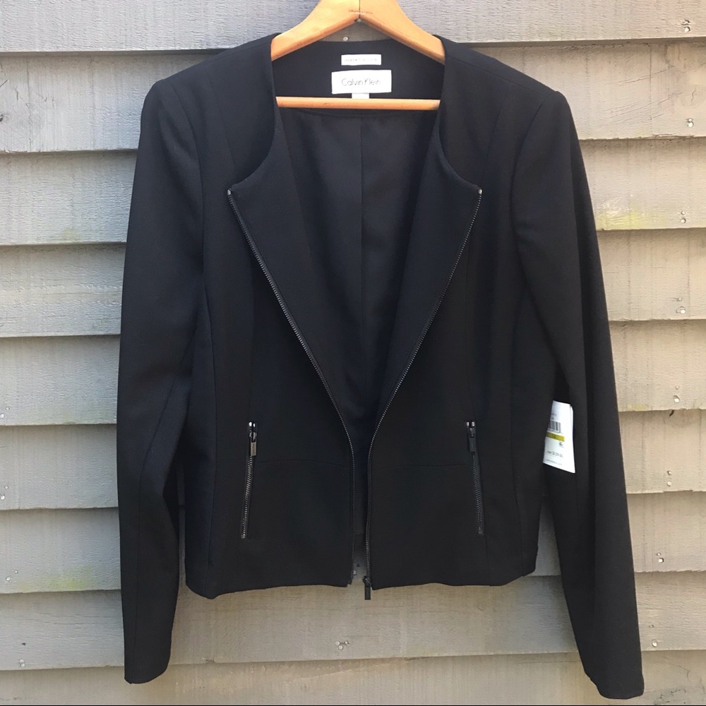 Calvin Klein Zippered Blazer